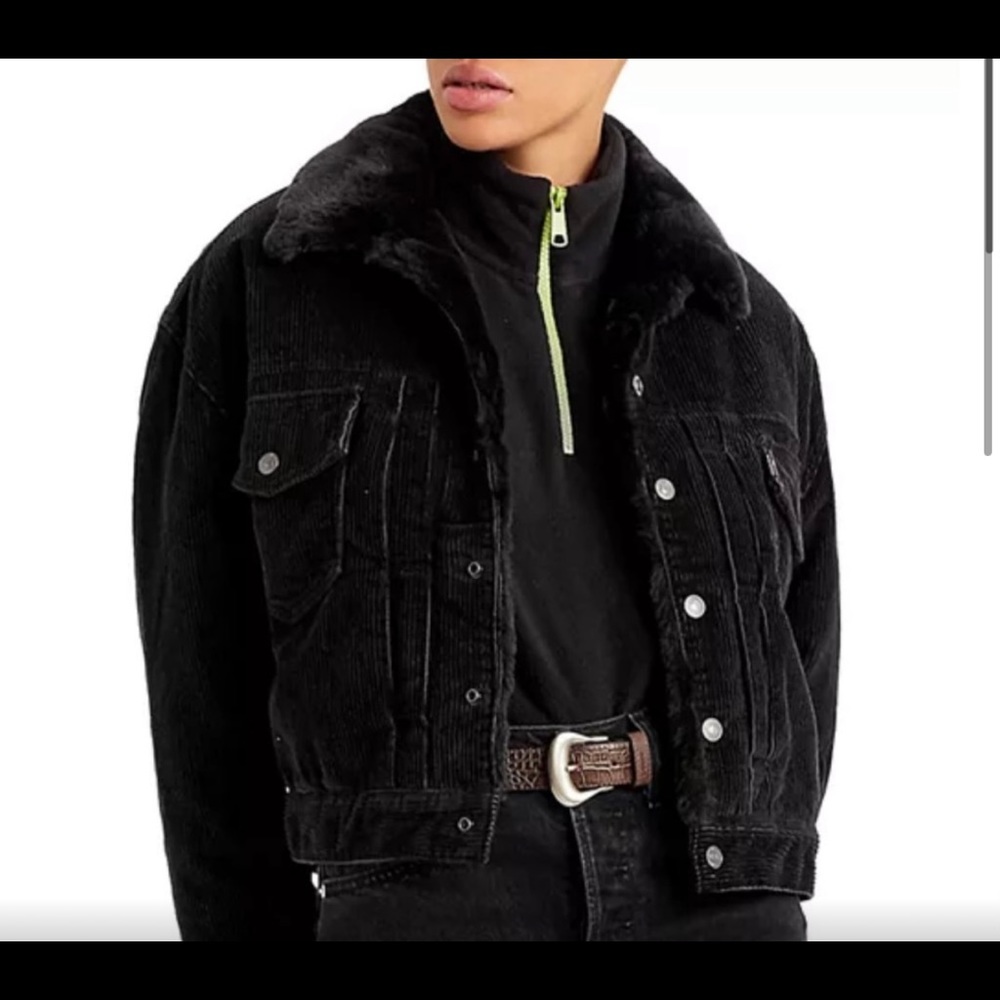 Levi’s cord fur lined jacket